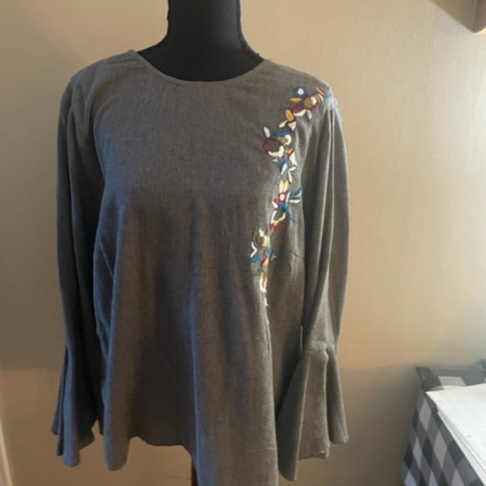 Grace Elements Embroidered Top